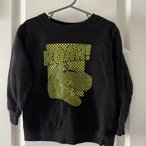 Black Dinosaur Sweatshirt for Kids